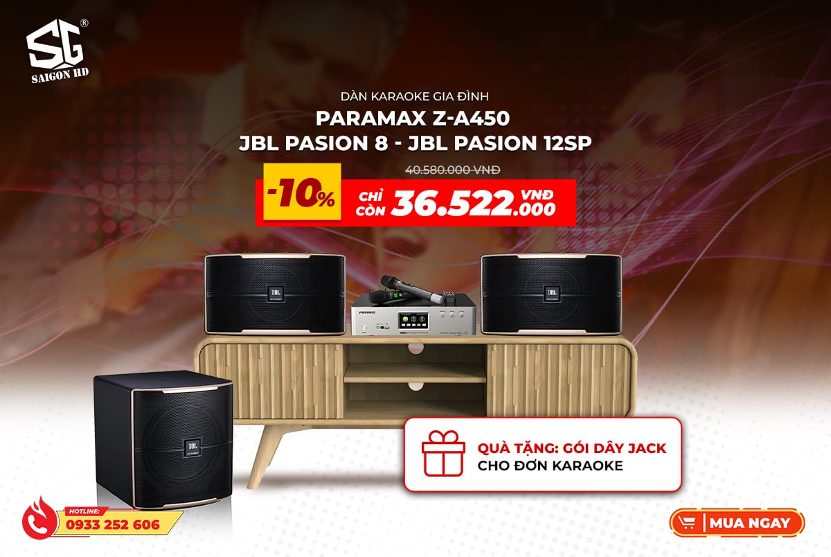 u/Jonhsghd - Top dàn karaoke gia đình kết hợp giữa 2 thương hiệu Paramax và JBL bán chạy tại SAIGON HD