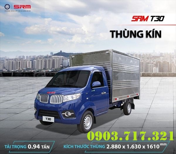 Chuyên bán xe tải SRM T30 thùng kín.jpg