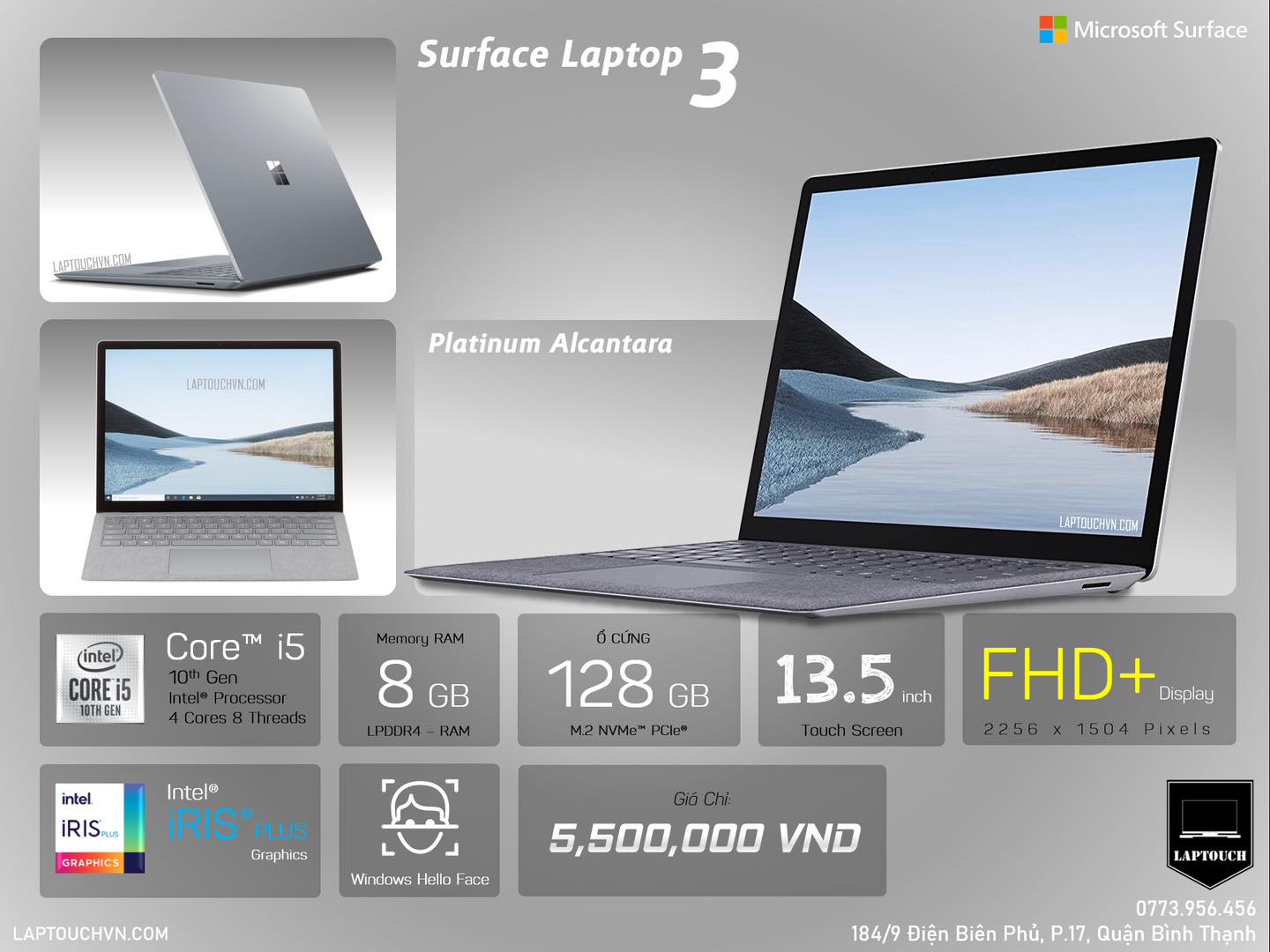 Microsoft Surface Laptop 3 [ Platinum Alcantara ] (1).jpg