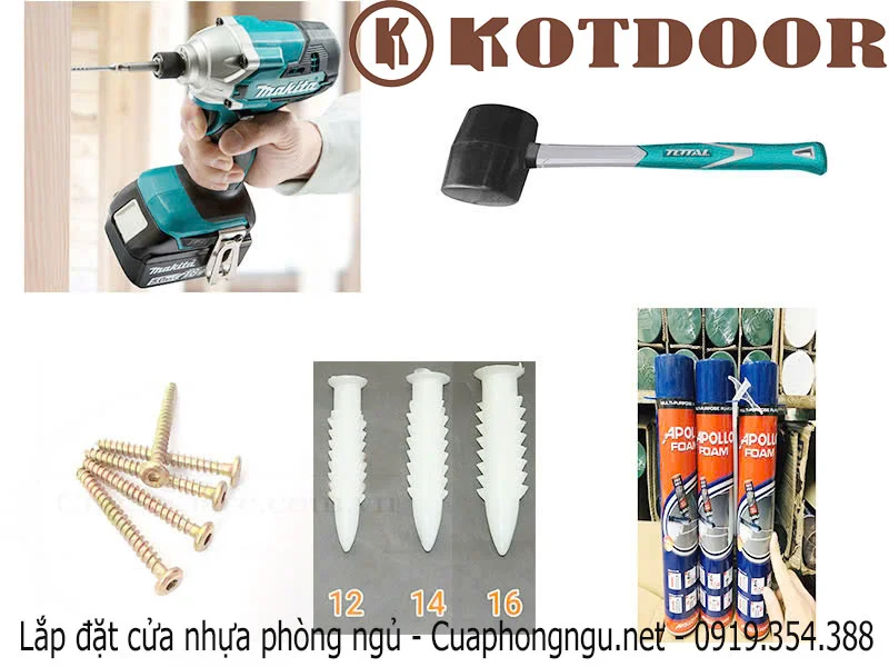 Lắp đặt cửa nhựa phòng ngủ