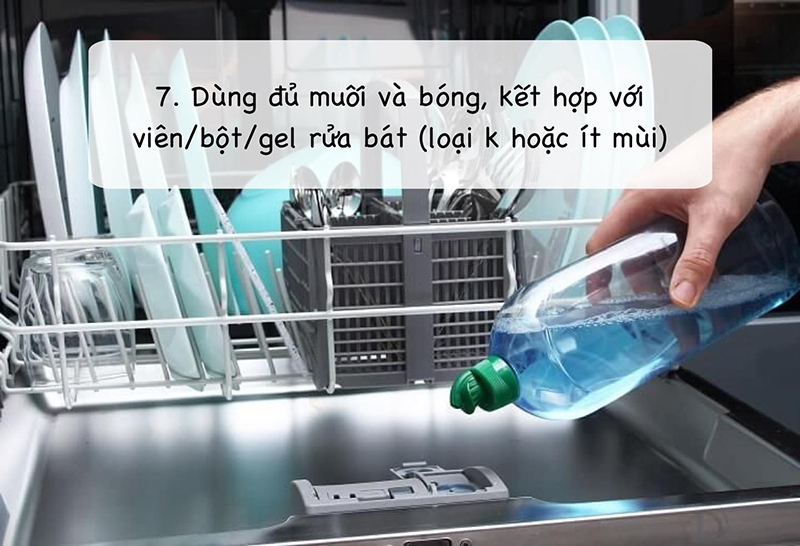 Cách khử mùi hôi, tanh bát đĩa sau khi rửa máy rửa bát