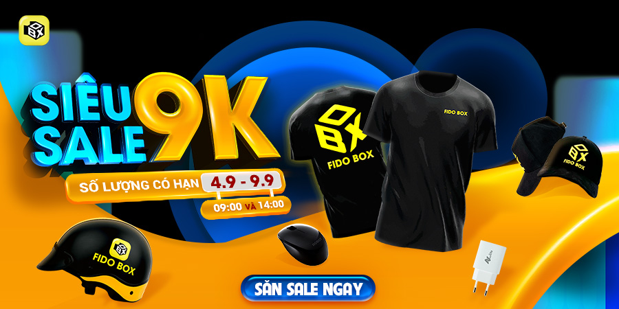 Siêu sale 9k số lượng có hạn 