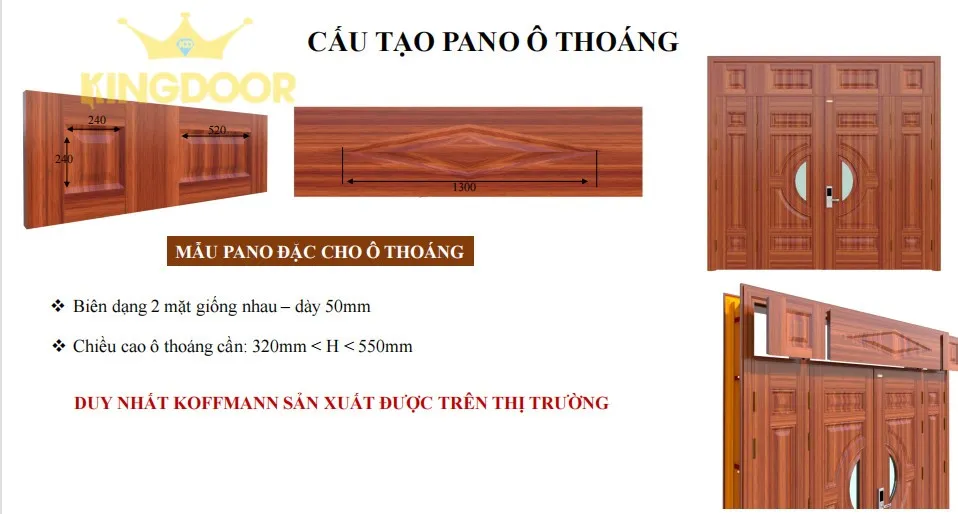 Cửa thép vân gỗ tại Gò Công