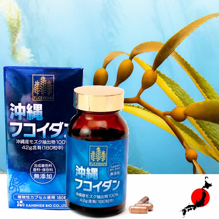 VIÊN UỐNG ĐIỀU TRỊ UNG THƯ FUCOIDAN XANH OKINAWA 180 VIÊN NHẬT BẢN – Japan  Market