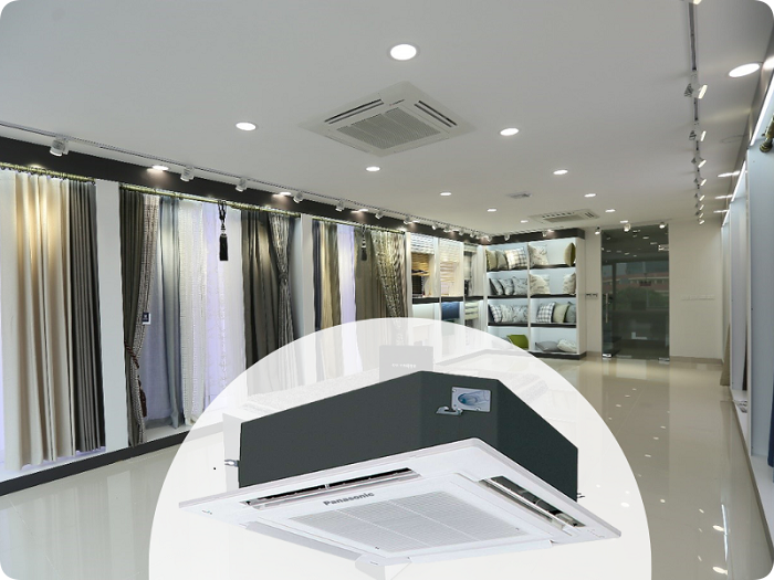 công suất phù hợp cho showroom