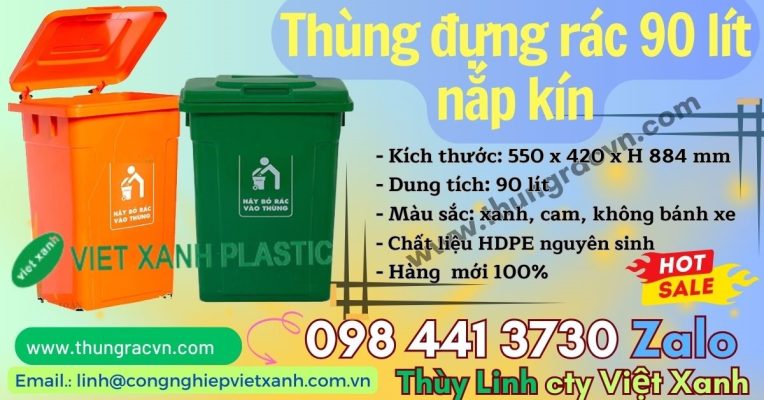 Thùng rác nhựa 240L