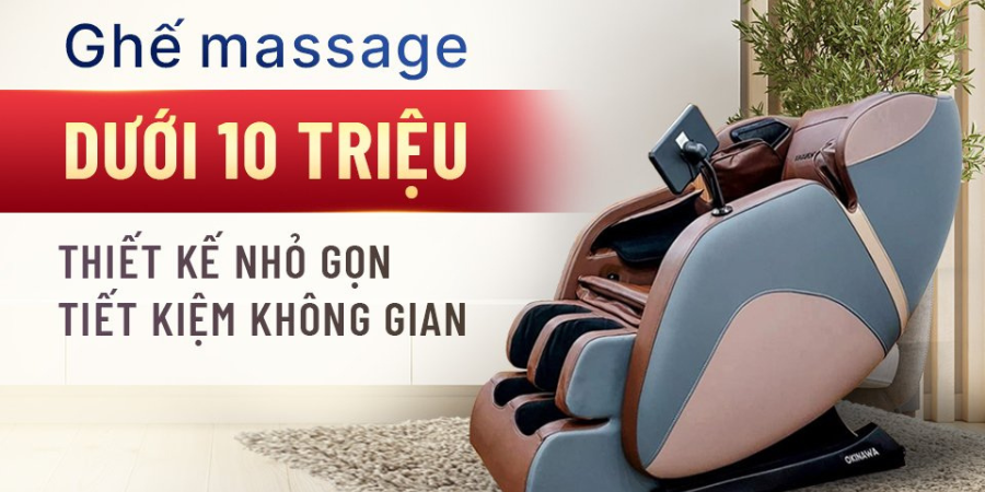 Ghế massage giá rẻ thường có thiết kế đơn giản, nhỏ gọn tập trung vào các tính năng cơ bản