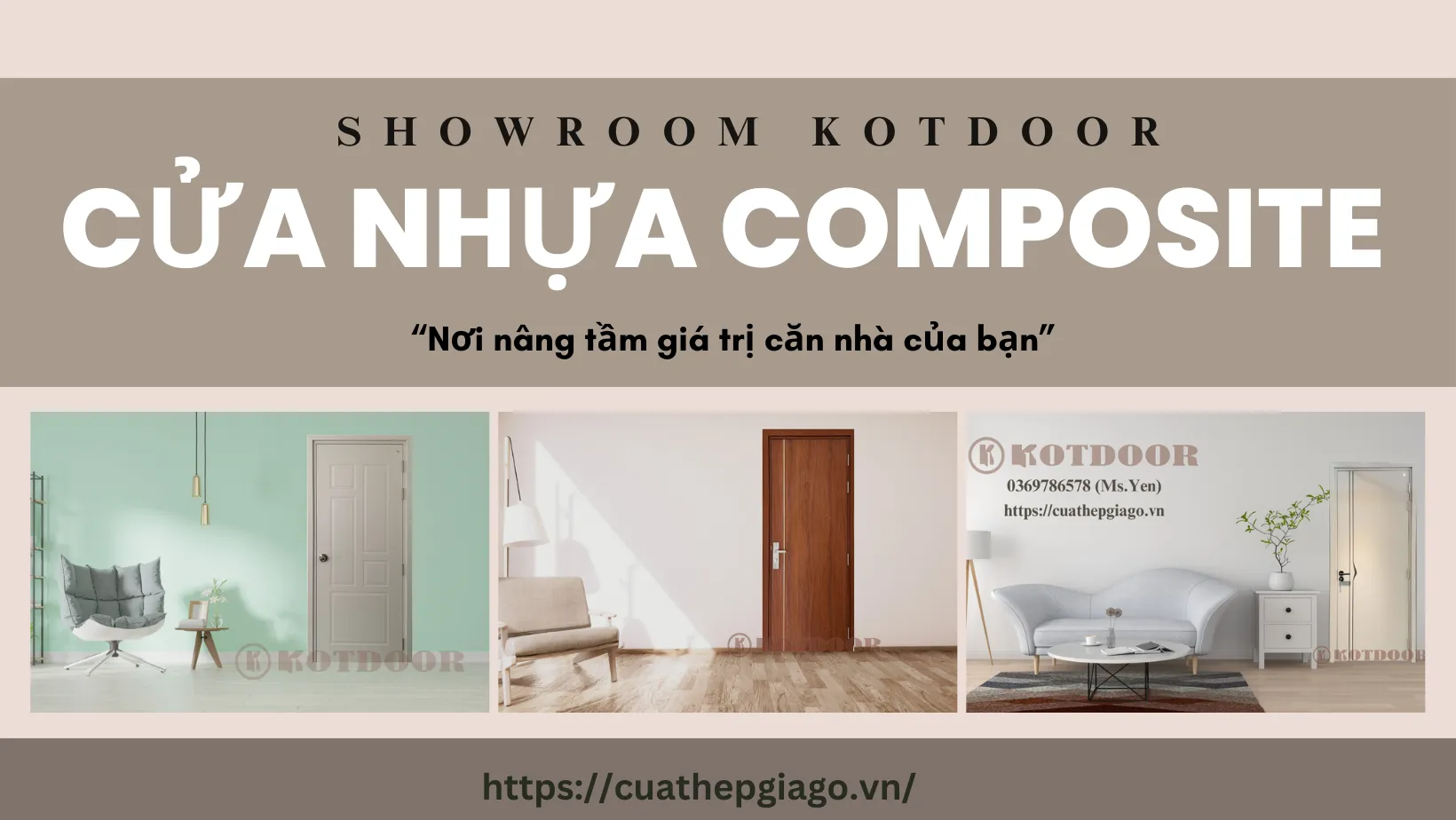 Cửa nhựa gỗ Composite