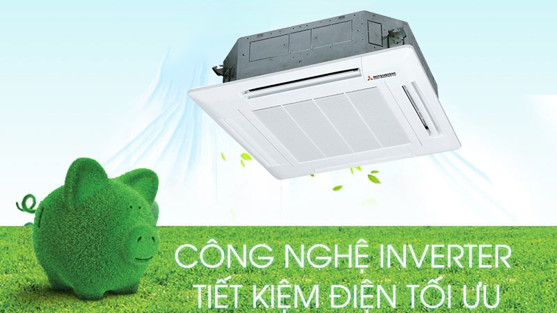 tiết kiệm năng lượng máy lạnh âm trần mitsubishi heavy