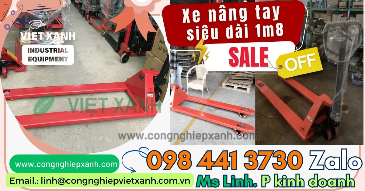 Xe nâng tay 2000kg cẳng dài 2m