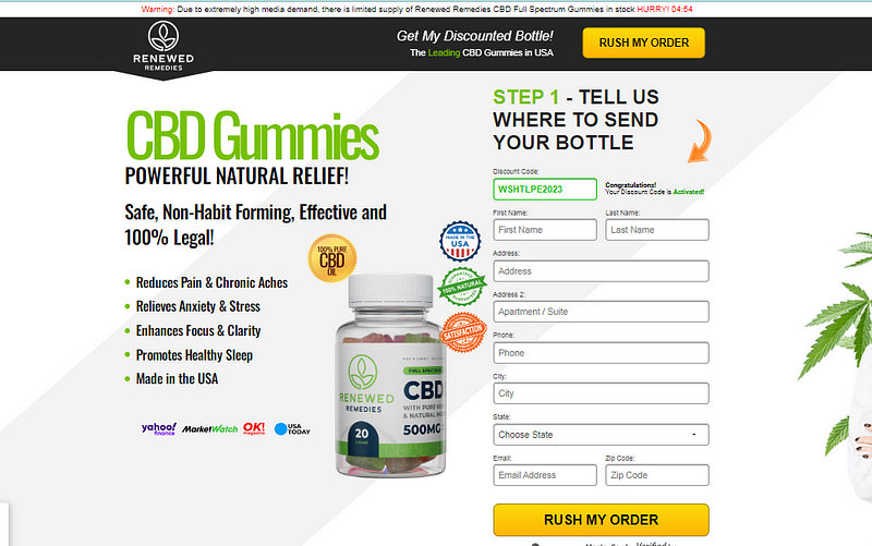 Renewed Remedies CBD Gummies: Official Website! | Devfolio