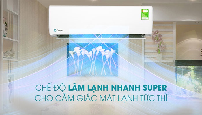 Hiệu quả làm mát và tiết kiệm điện của chiếc điều hòa Casper inverter