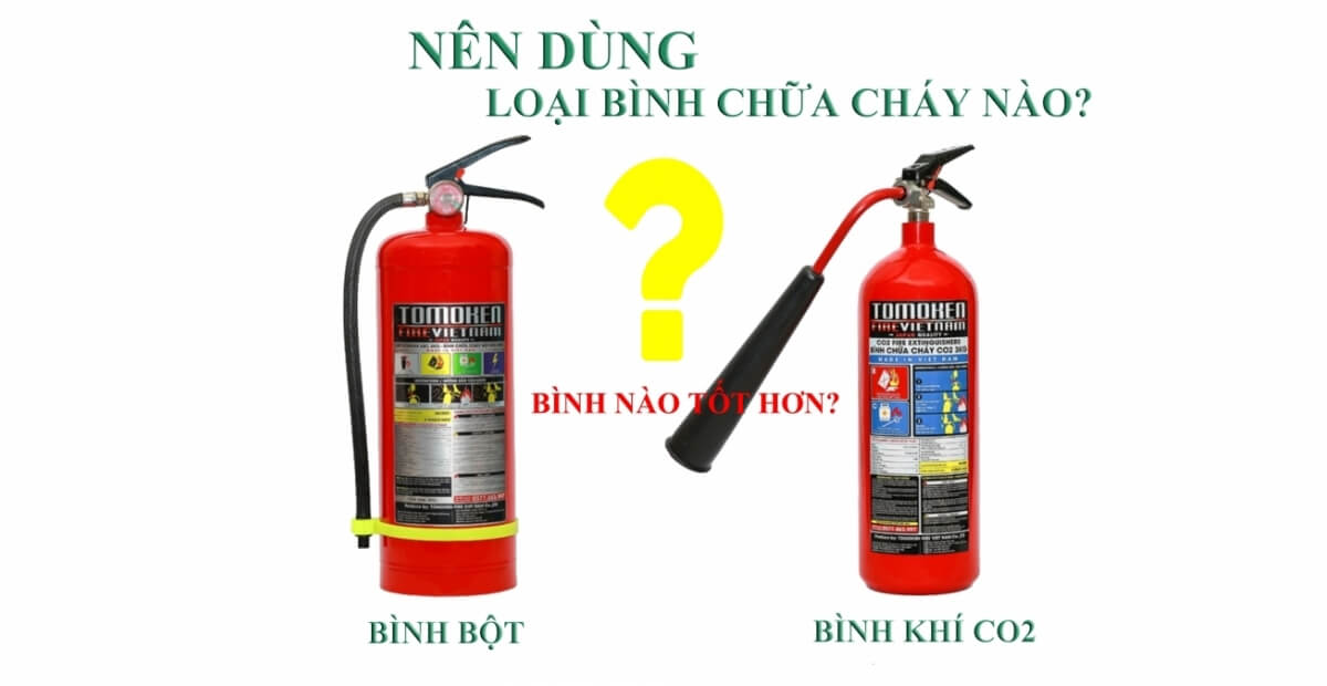 nên mua bình chữa cháy bột hay CO2