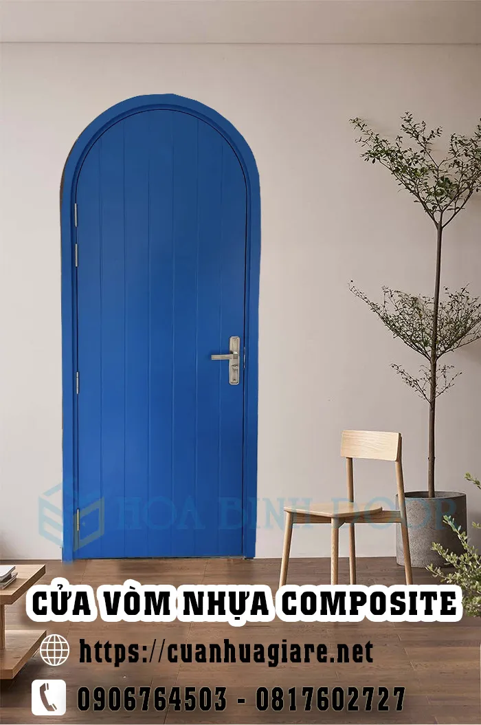 CỬA VÒM NHỰA COMPOSITE TẠI CỦ CHI - MẪU CỬA NHỰA ĐẸP