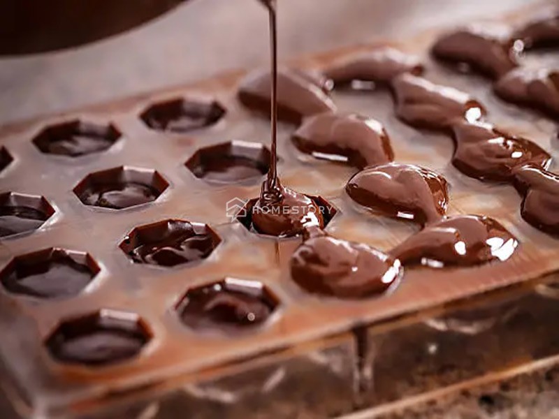 Định hình socola - Cách làm socola Valentine