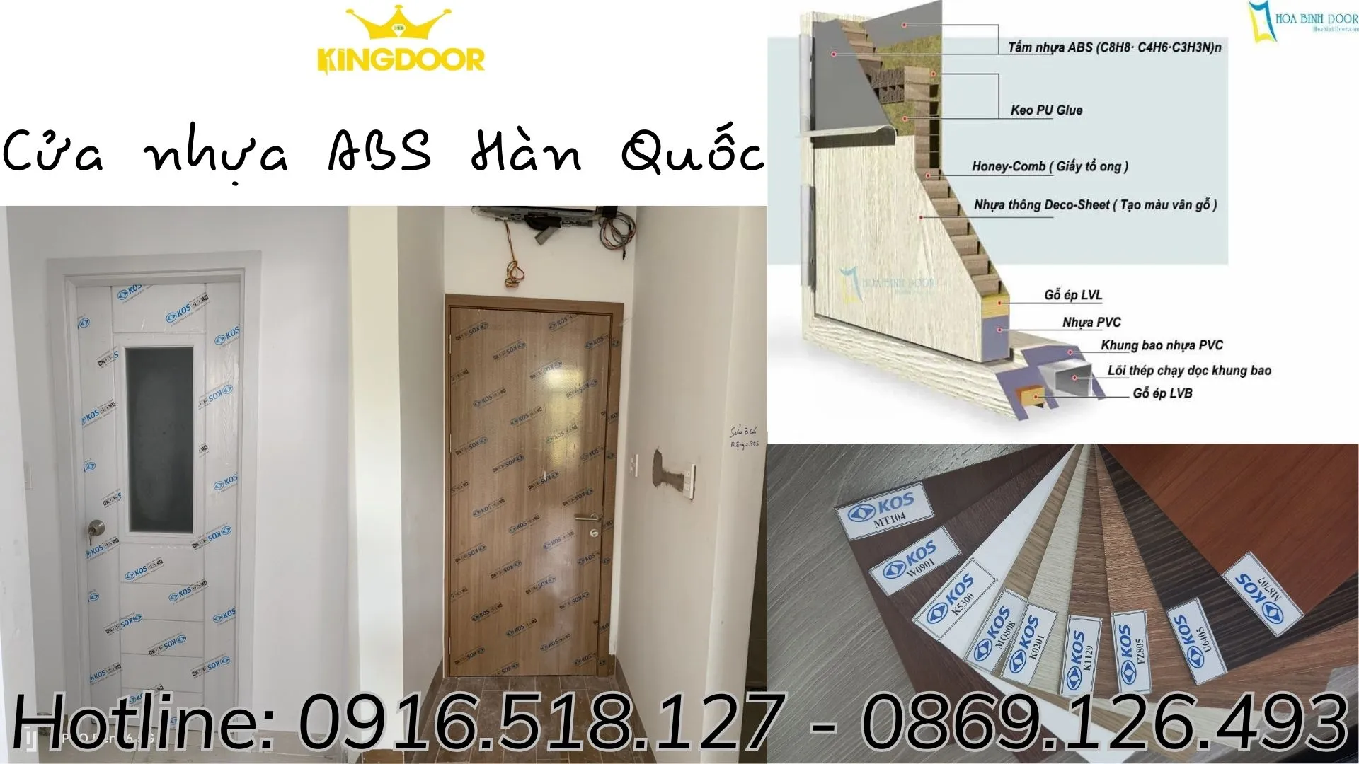 Báo giá cửa nhựa ABS Hàn Quốc tại Trà Vinh