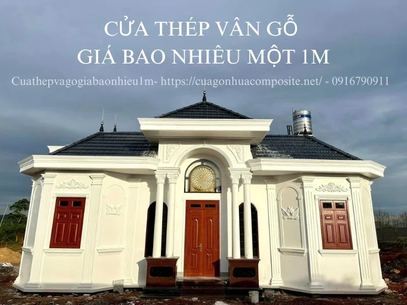 Cửa thép vân gỗ giá bao nhiêu 1m