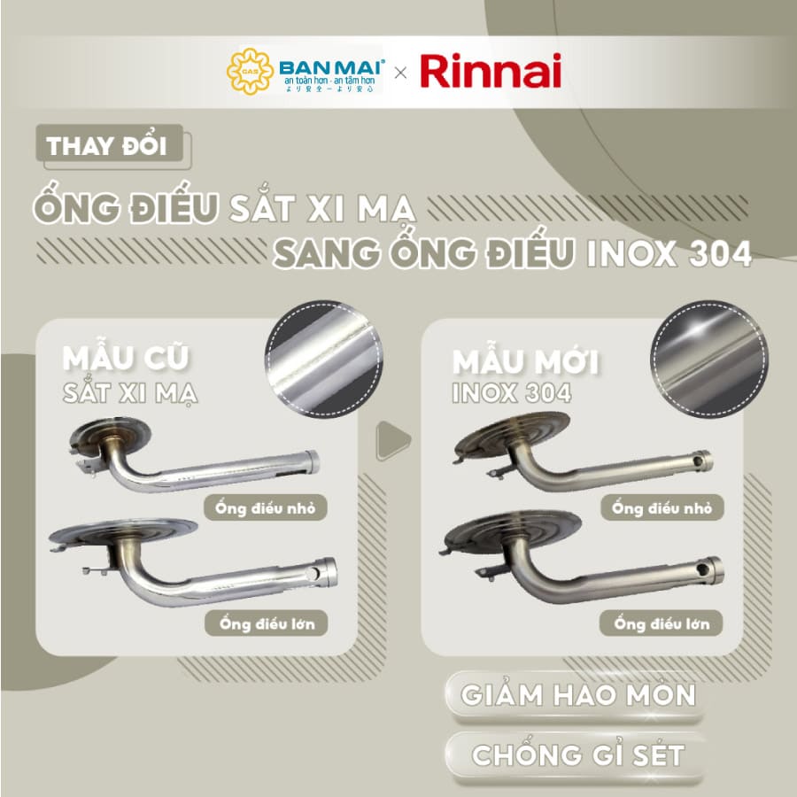 Ống điếu inox 304 bền bỉ