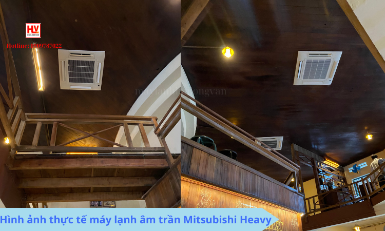 Hình ảnh thực tế máy lạnh âm trần Misubishi Heavy