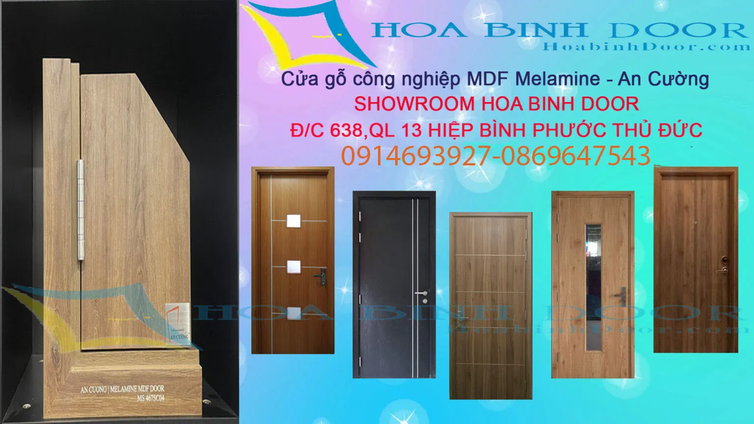 cửa melamine