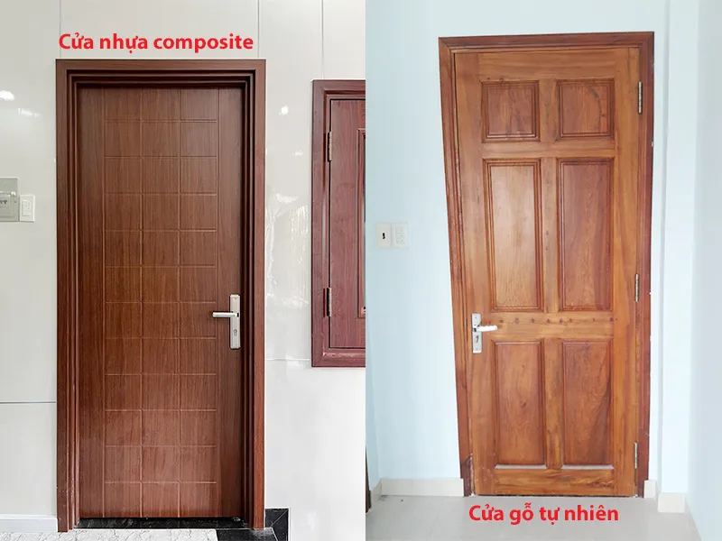 So sánh cửa nhựa phòng ngủ và cửa gỗ