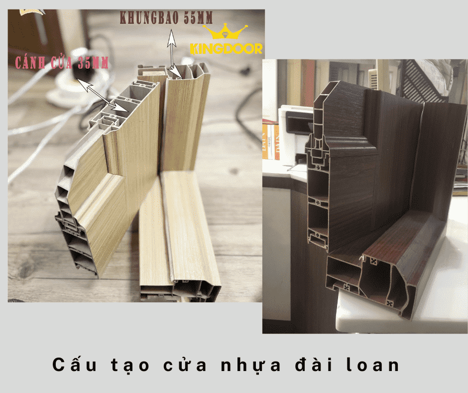 Cấu tạo cửa nhựa đài loan