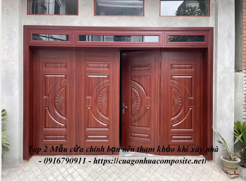 Top 2 mẫu cửa chính bạn cần tham khảo