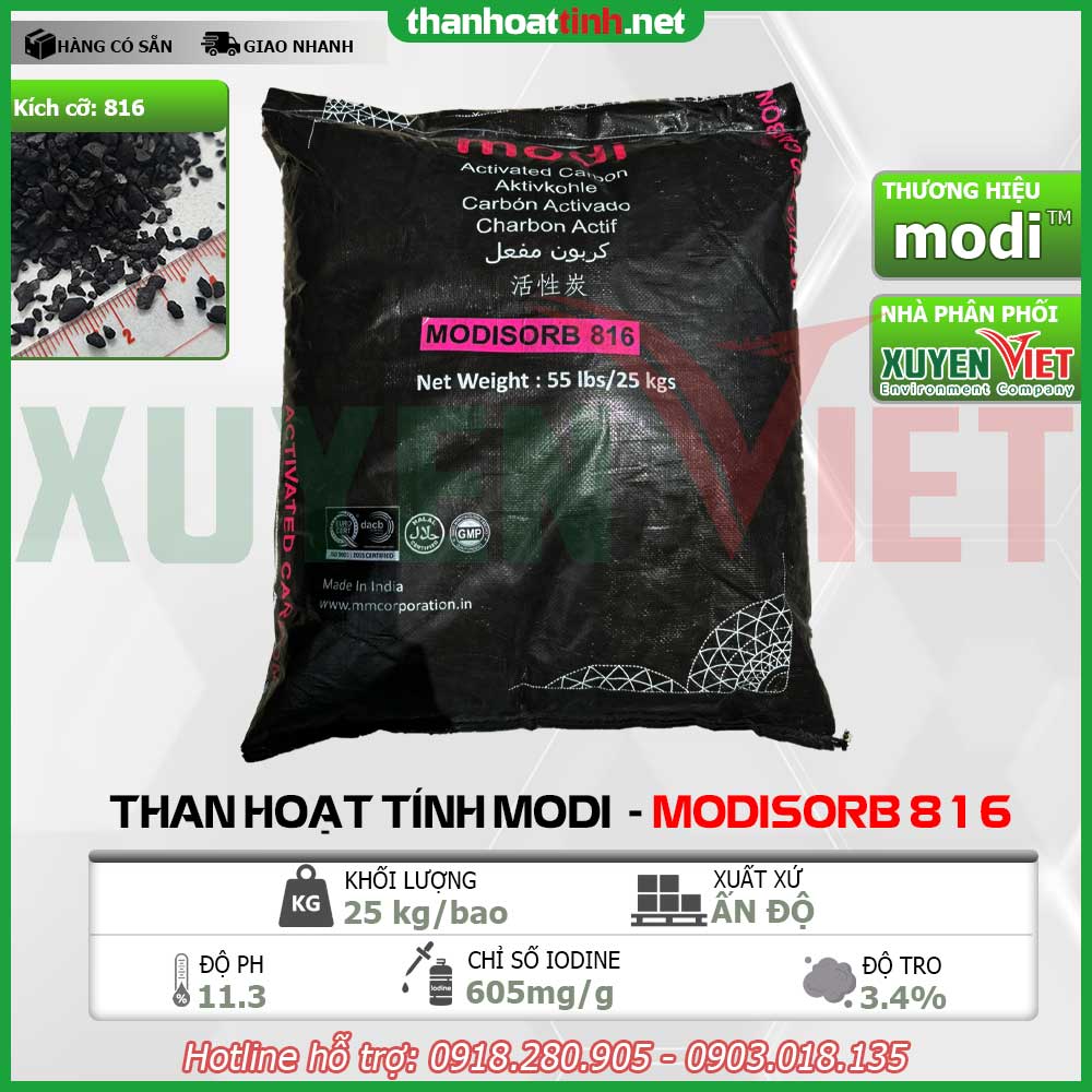 thong tin than hoat tinh modi 816 1 - Địa chỉ mua than hoạt tính lọc nước UY TÍN tại tpHCM, Hà Nội