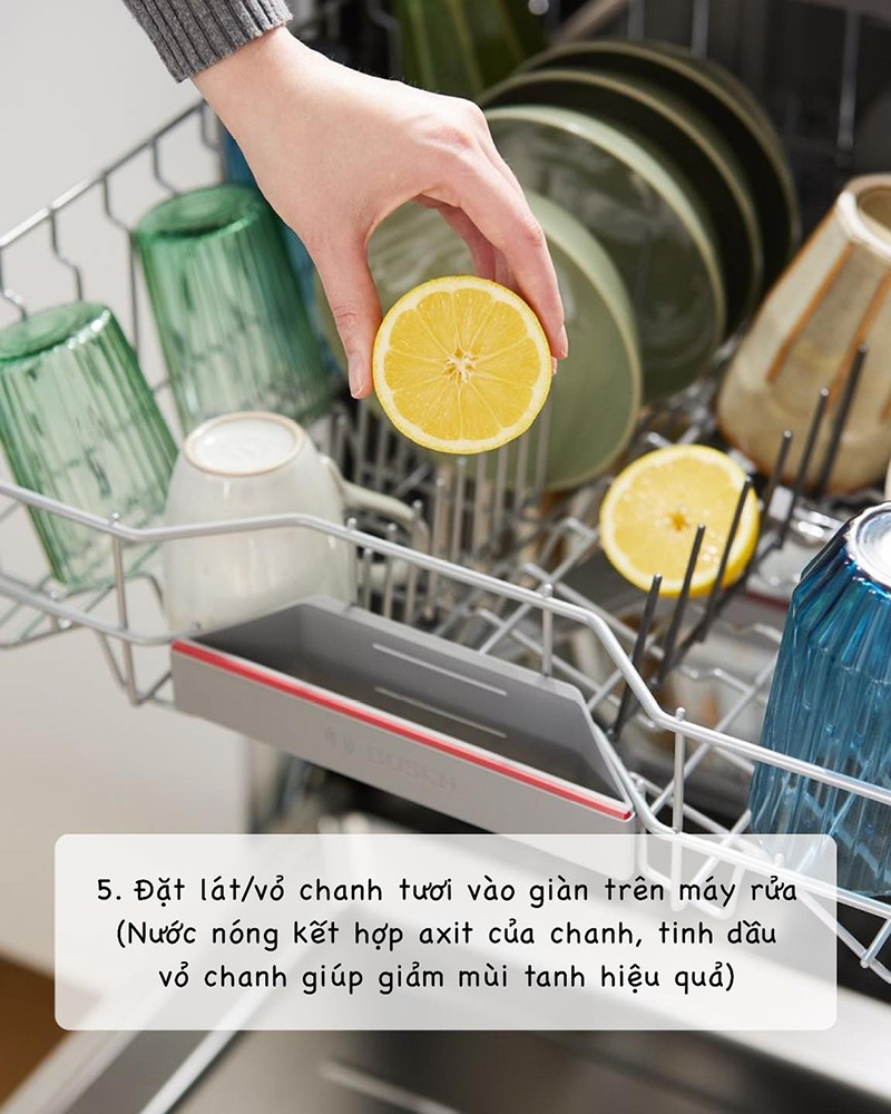 Cách khử mùi hôi, tanh bát đĩa sau khi rửa máy rửa bát