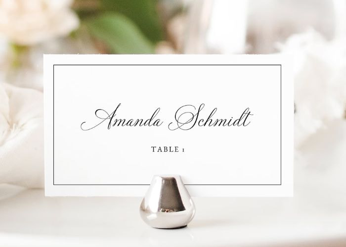 How to write place cards for wedding? Use a calligraphy pen or hire a professional calligrapher for a sophisticated look.