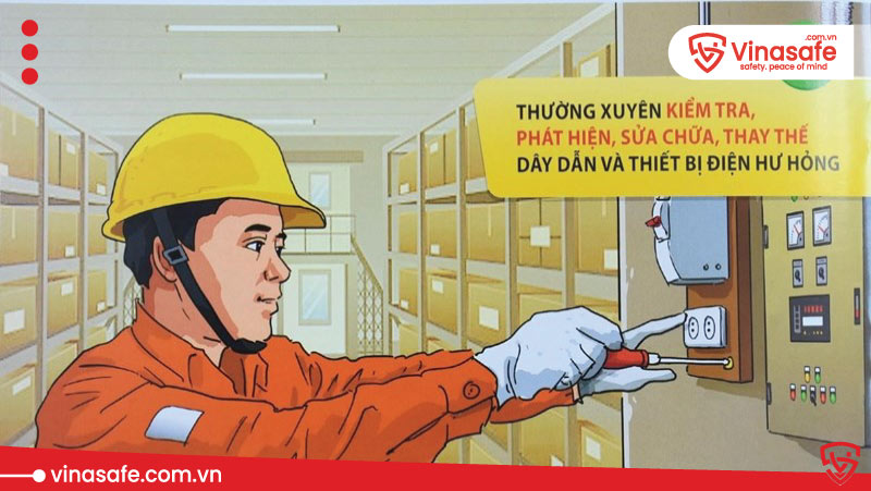 Thường xuyên kiểm tra các thiết bị điện, bếp gas, lò sưởi (nếu có)