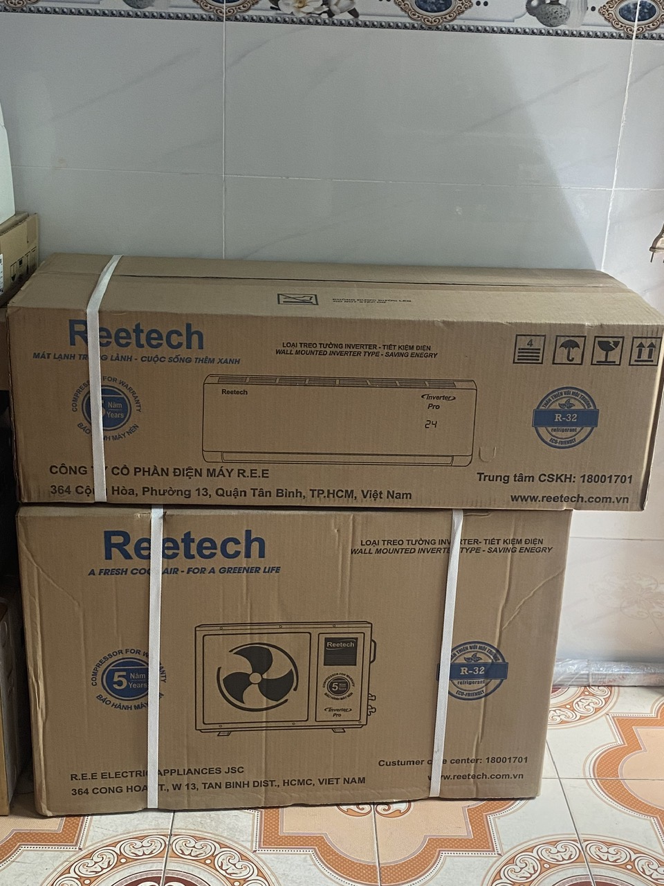 Giao miễn phí máy lạnh Reetech