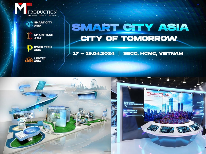 Thi công gian hàng triển lãm Smart City Asia 2024 chuyên nghiệp