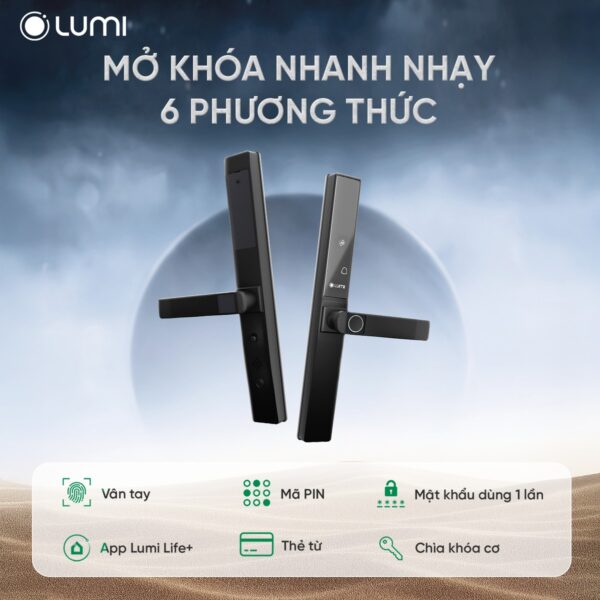 Khóa thông minh cửa nhôm Lumi - Ảnh 7