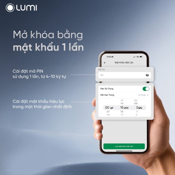 Khóa thông minh cửa nhôm Lumi - Ảnh 5