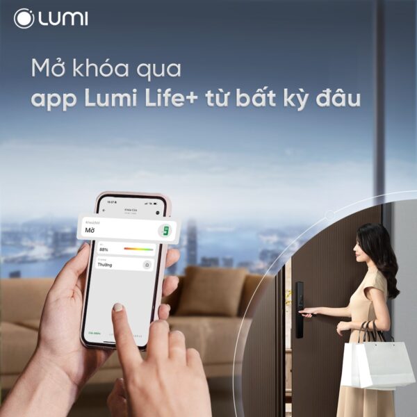 Khóa thông minh cửa nhôm Lumi - Ảnh 4